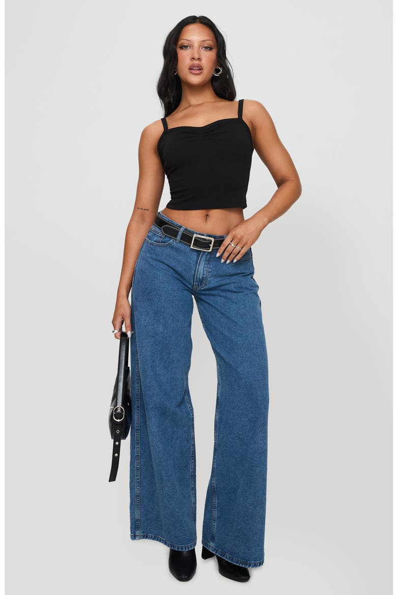 Essential Rib Camisole, Alternate, color, BLACK