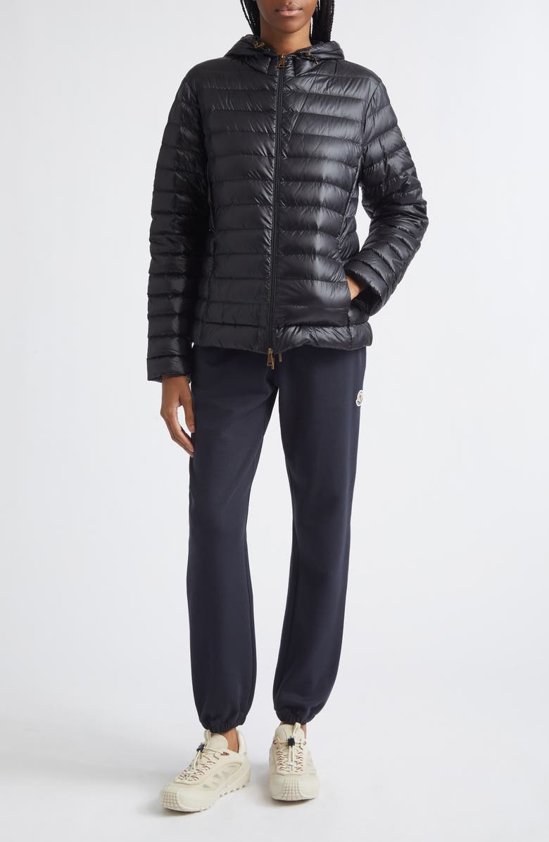 Moncler Igelhood Down Puffer Jacket, Alternate, color, Black
