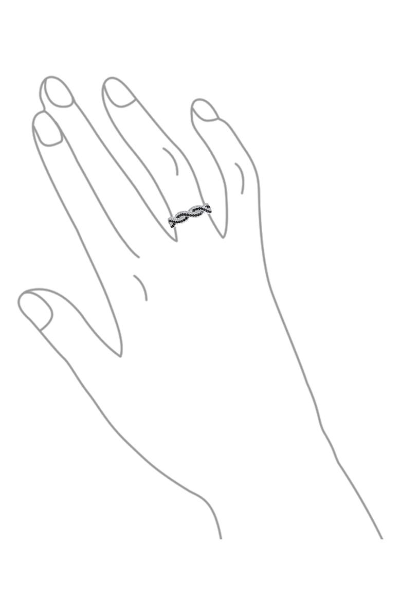BLING JEWELRY CZ Twist Ring, Alternate, color, Silver