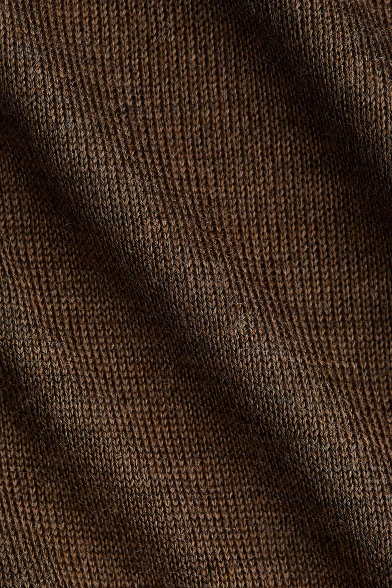 Fine-knit One-shoulder Top, Alternate, color, Brown