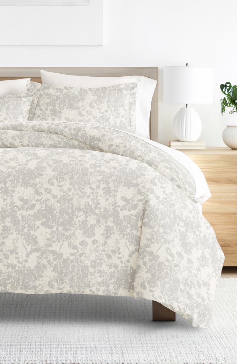 HOMESPUN Patterned Duvet Set, Alternate, color, Light Gray