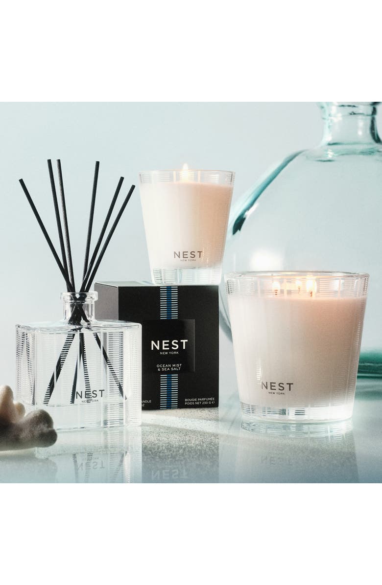 NEST New York Ocean Mist & Sea Salt Three-Wick Scented Candle, Alternate, color, 