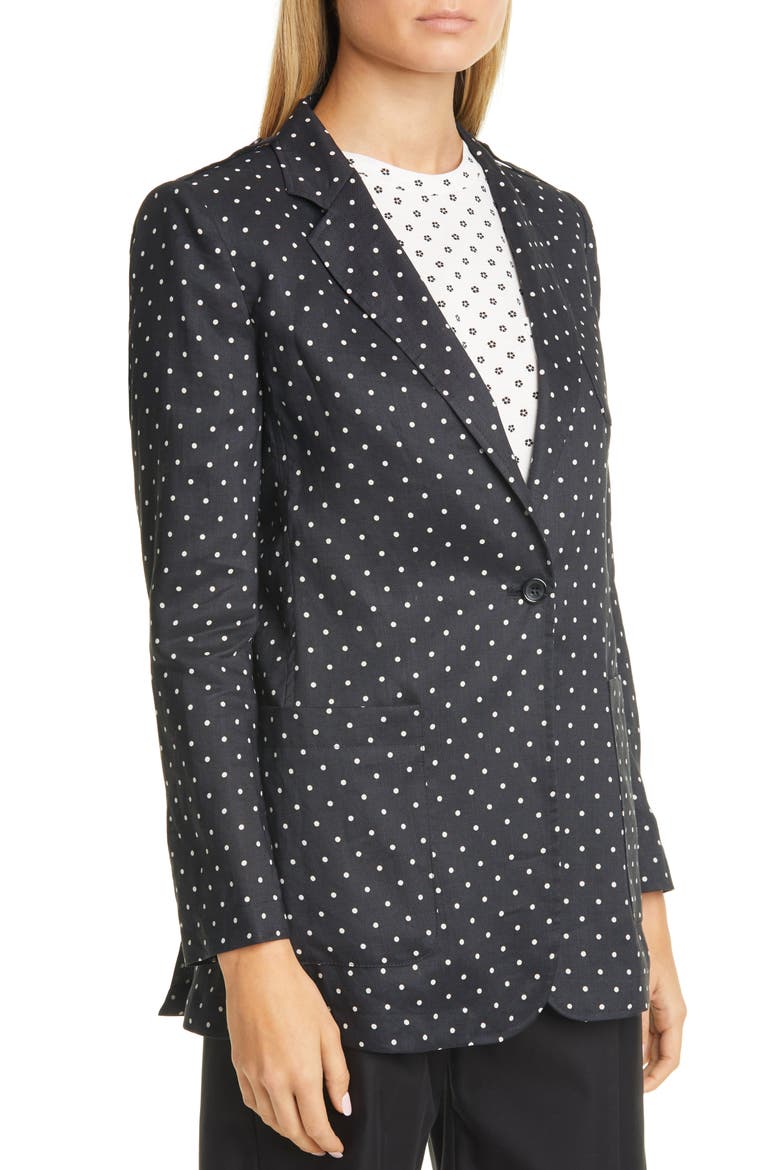 Pittore Polka Dot Jacket, Alternate, color, BLACK