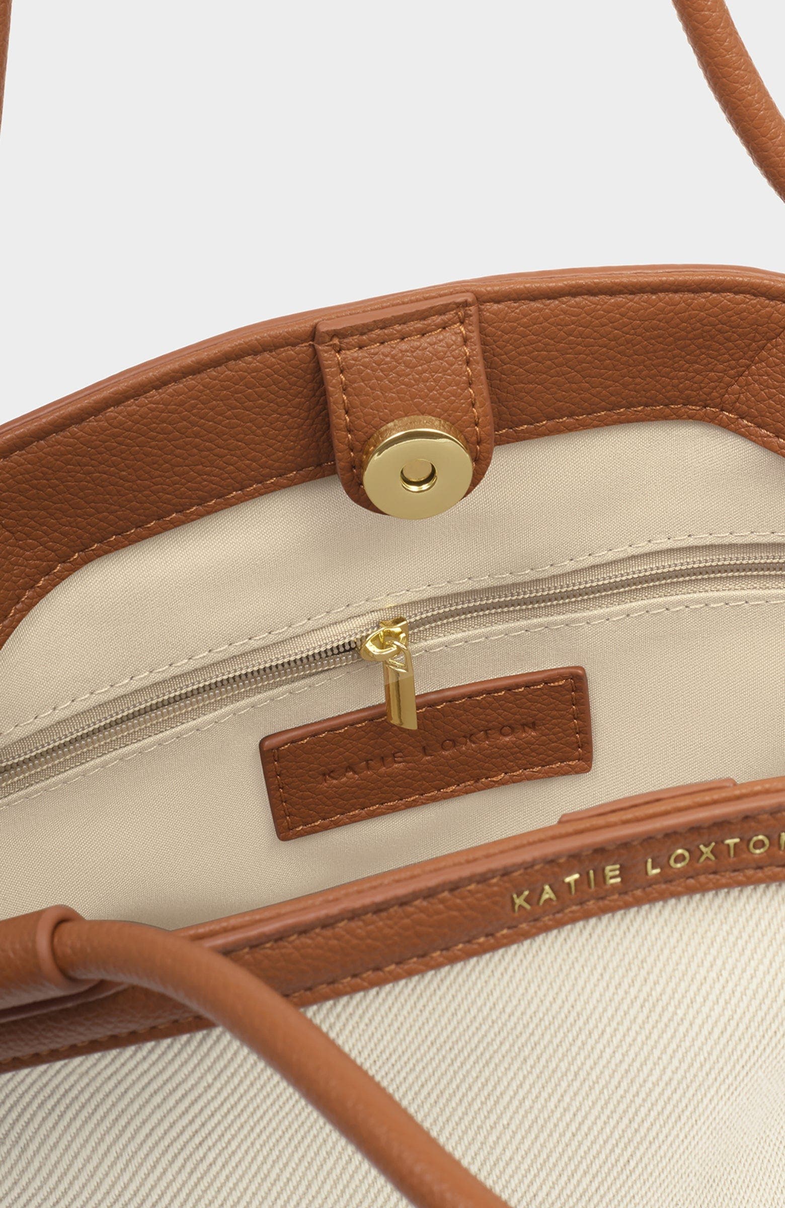 Katie Loxton Florence Mini Tote Bag, Alternate, color, Cognac