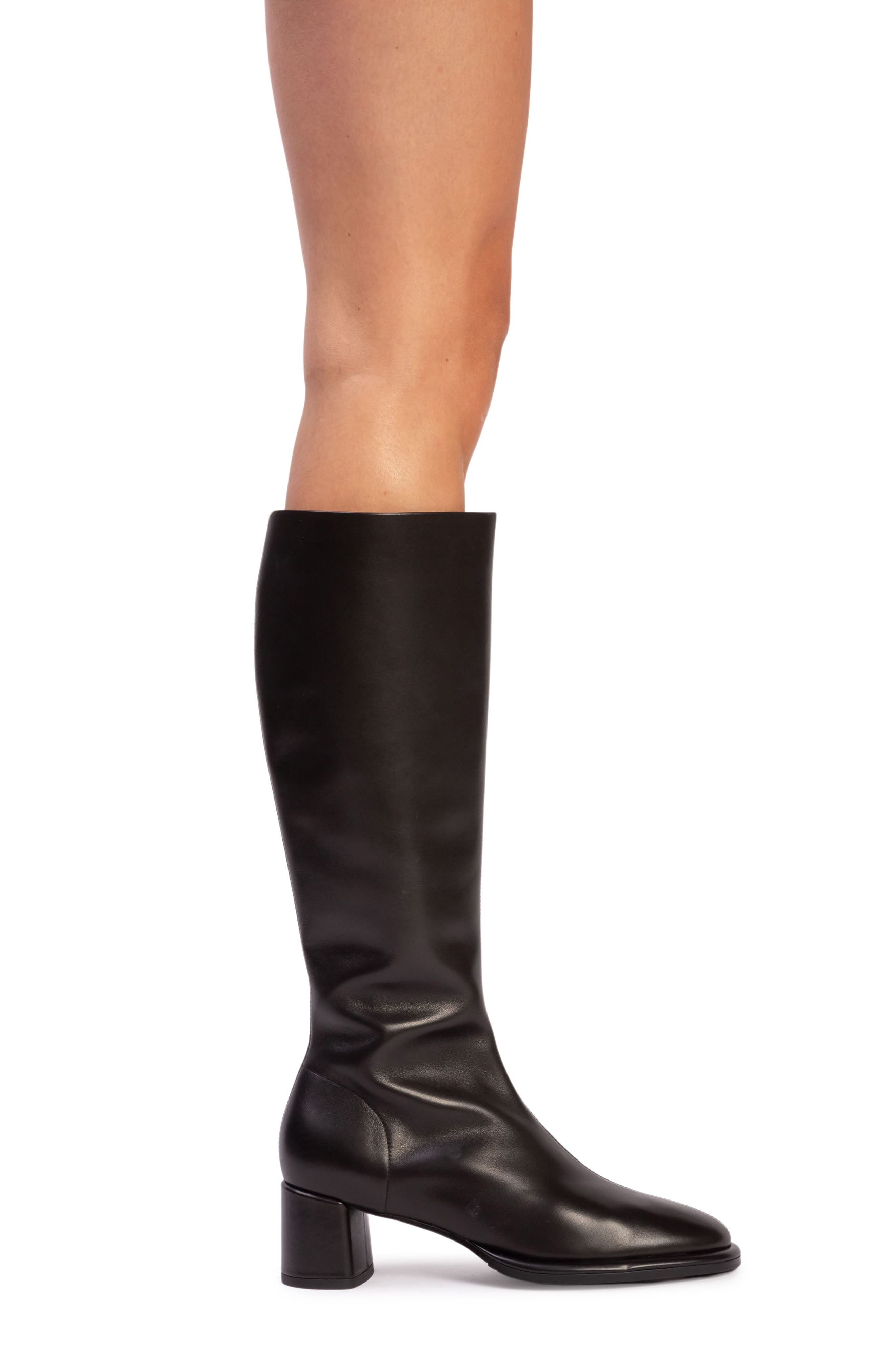 BLACK SUEDE STUDIO Sita Block Heel Boot, Alternate, color, 