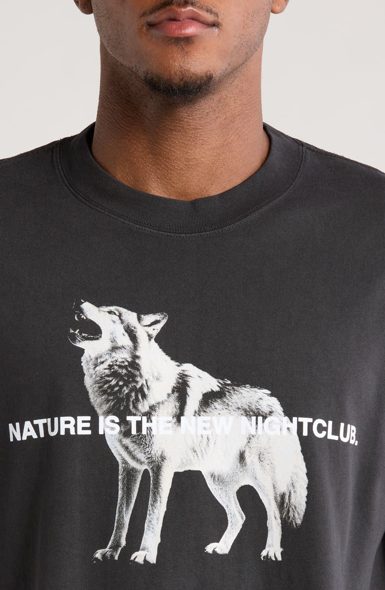 SANTO STUDIO Wolf Night Club Graphic T-Shirt, Alternate, color, 