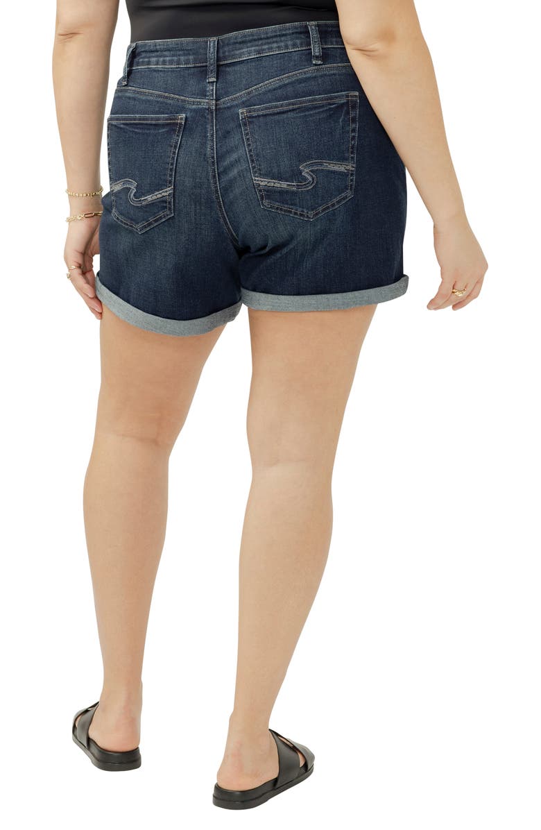 Silver Jeans Co. Mid Rise Denim Boyfriend Shorts, Alternate, color, Bonita
