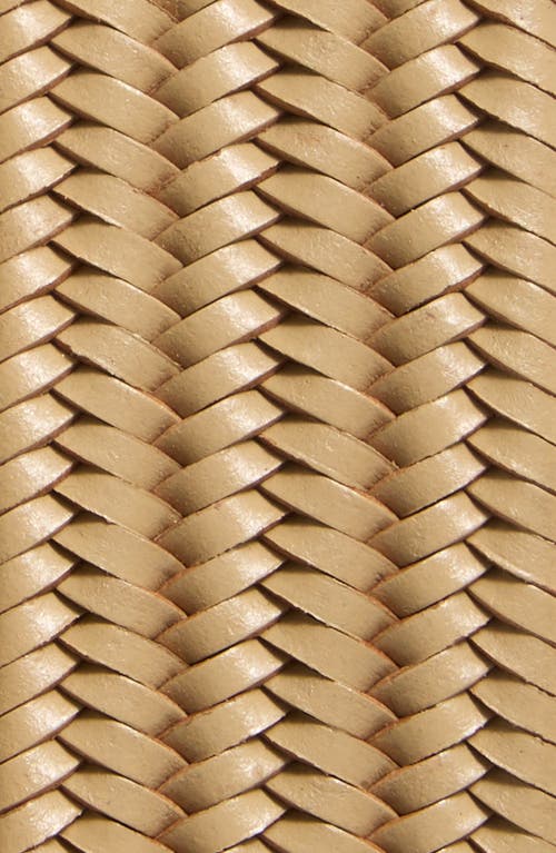 Nordstrom Diego Woven Leather Stretch Belt In Gold