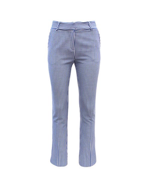 THEO THE LABEL THEO THE LABEL THETIS STRIPED CROPPED BOOTCUT PANT