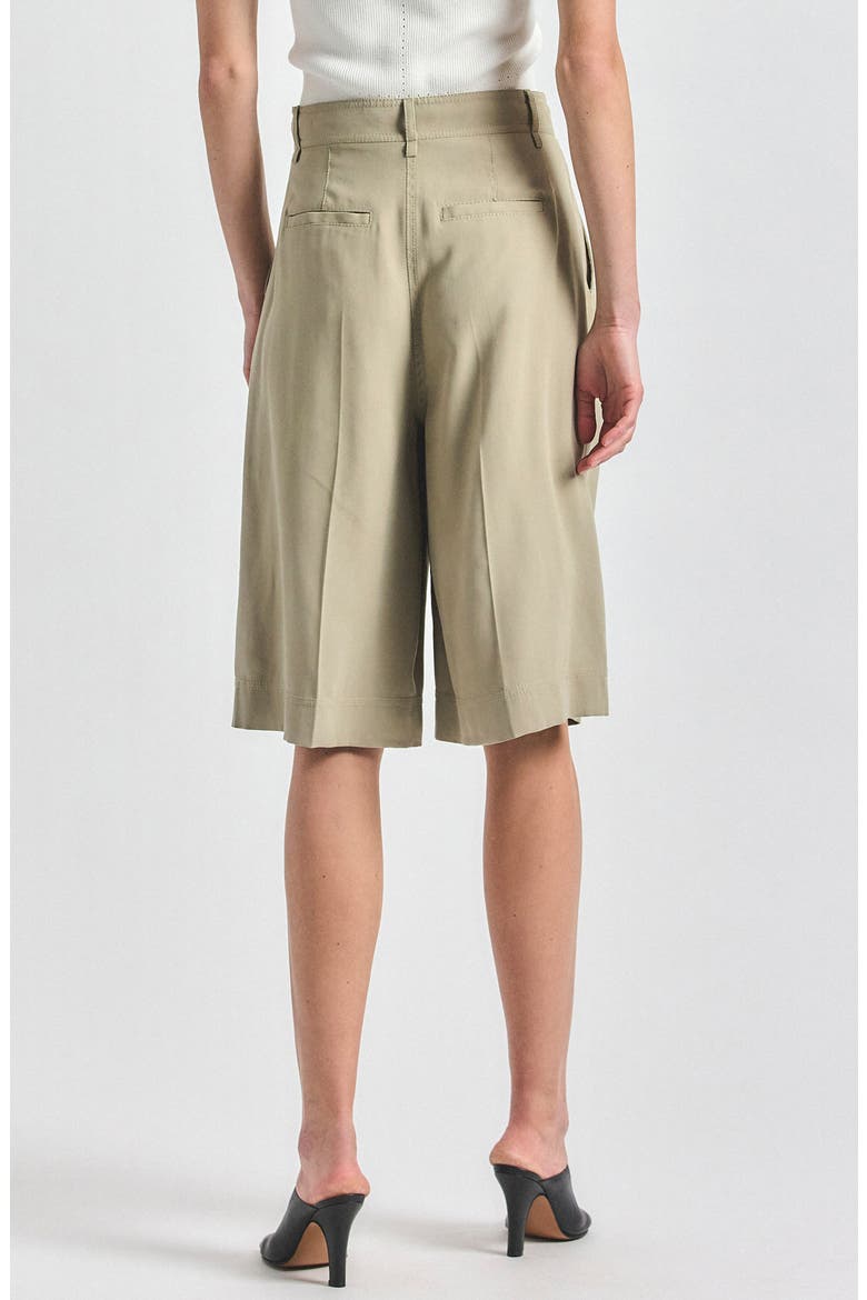 Maddox Pleat Front Bermuda Shorts, Alternate, color, SILVER SAGE