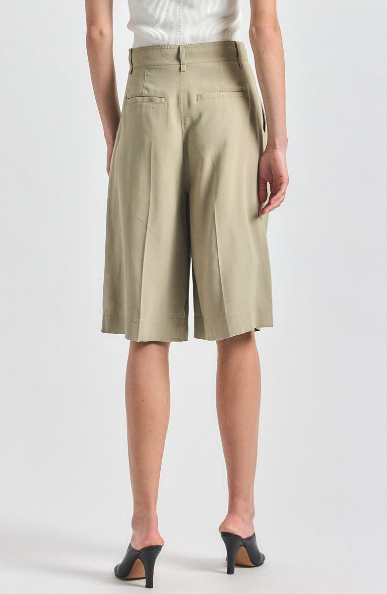 Derek Lam 10 Crosby Maddox Pleat Front Bermuda Shorts, Alternate, color, Silver Sage