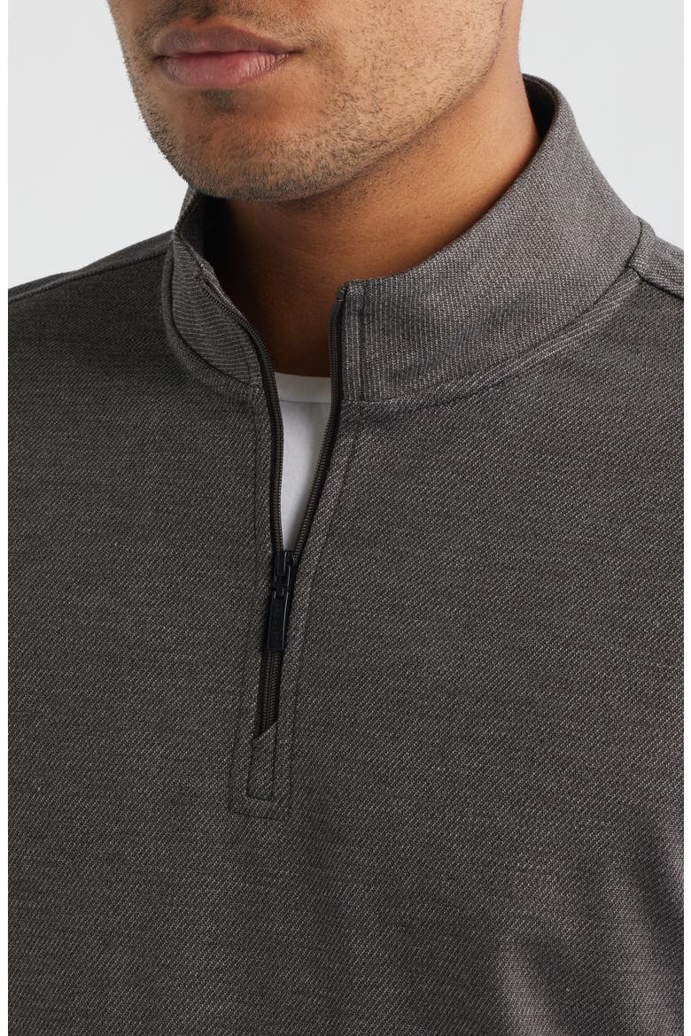 Rupert Quarter Zip Pullover, Alternate, color, ESPRESSO