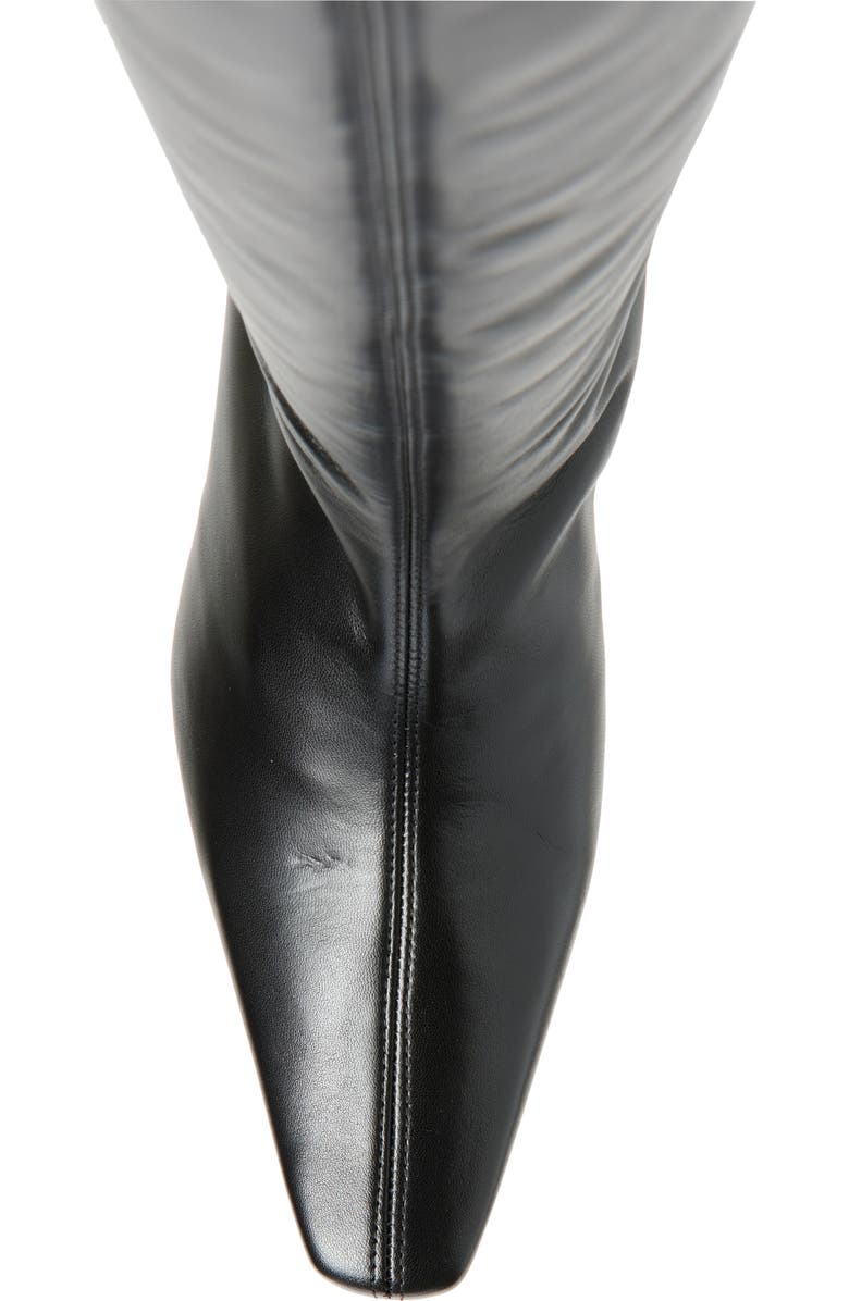 STAUD Wally Knee High Boot, Alternate, color, Black Leather