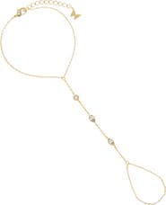 BY ADINA EDEN Multishape CZ Station Hand Chain