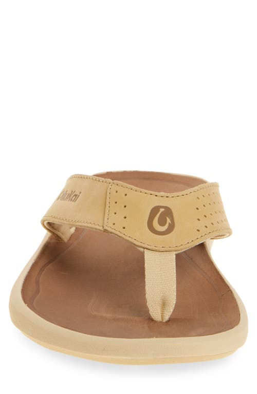 Olukai Pili Flip Flop In Toasted Coconut/tan
