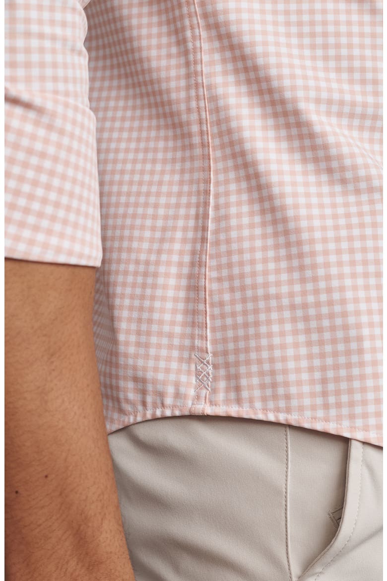 State of Mind Check Slim Fit Button-Up Shirt, Alternate, color, PINK ROSE GINGHAM