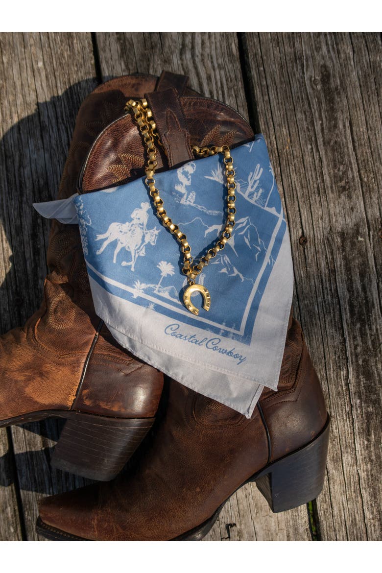 Salt and Saddle Necklace, Alternate, color, Gold