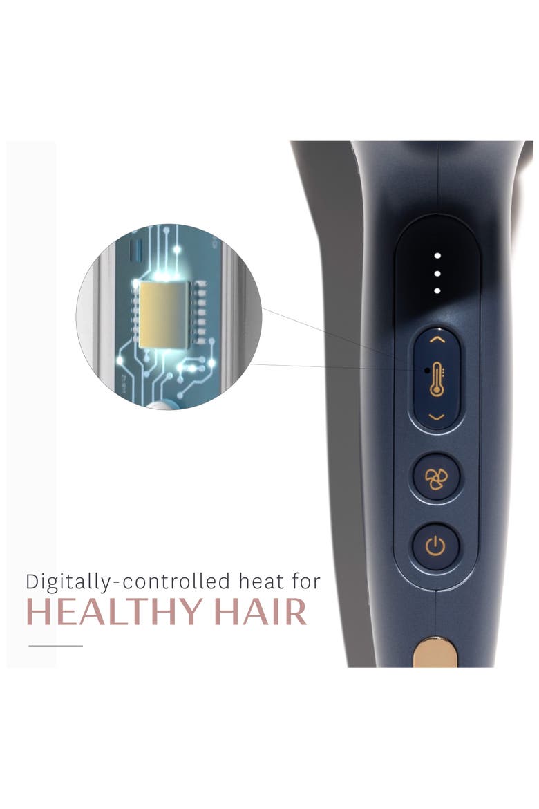 Midnight Blue Cura Professional Digital Ionic Hair Dryer, Alternate, color, NO COLOR