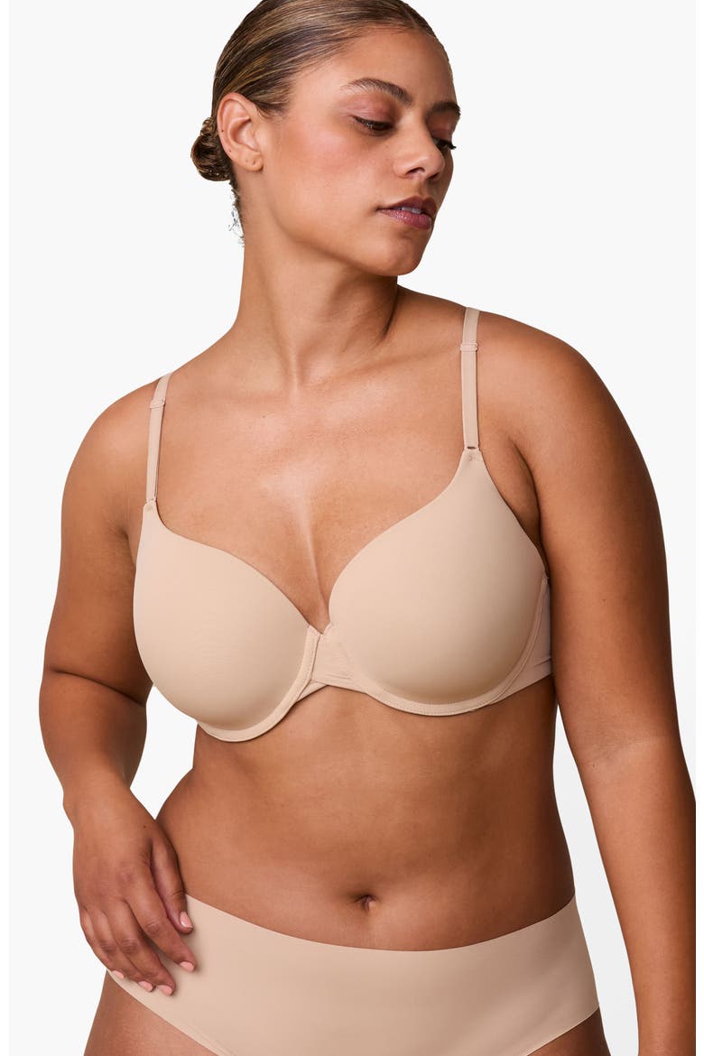 Base T-Shirt Bra, Alternate, color, Beige