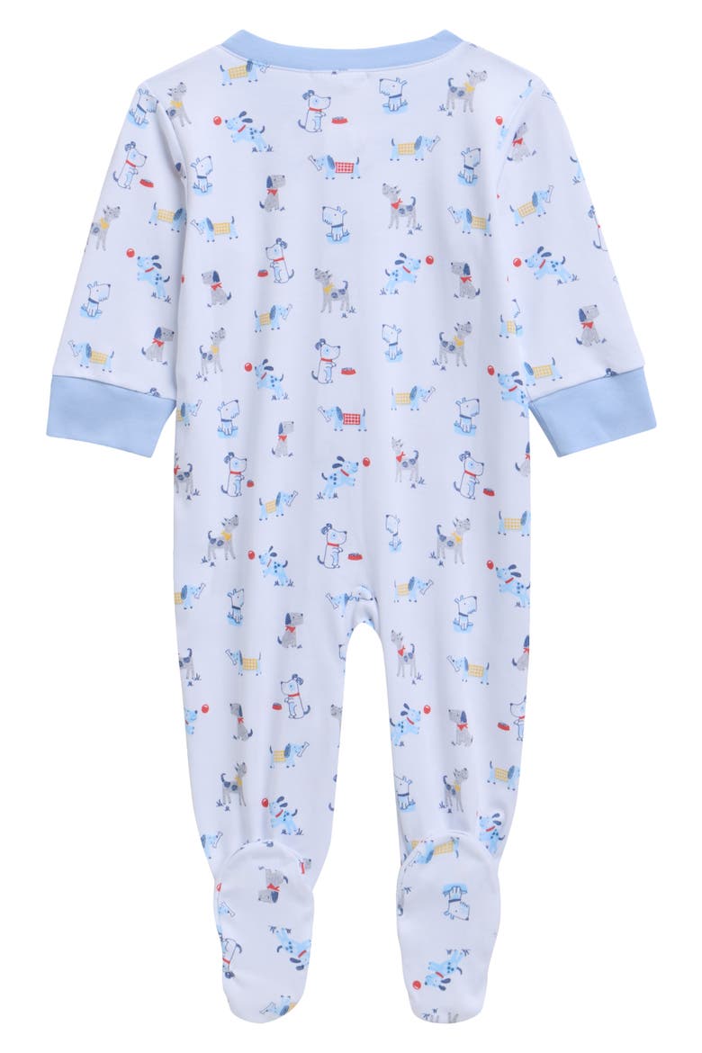 Zip-Up Pima Cotton Footie, Alternate, color, MULTI