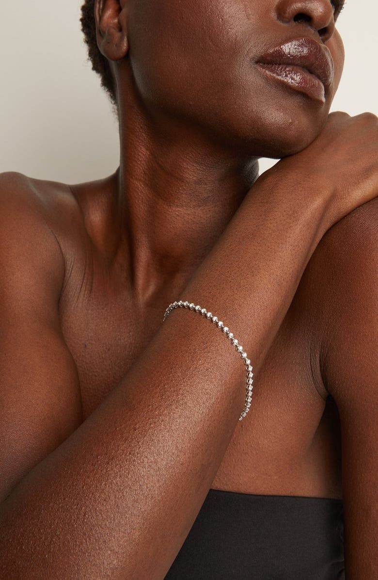 Aurate New York Petite Lab Grown Diamond Tennis Bracelet, Alternate, color, White Vermeil