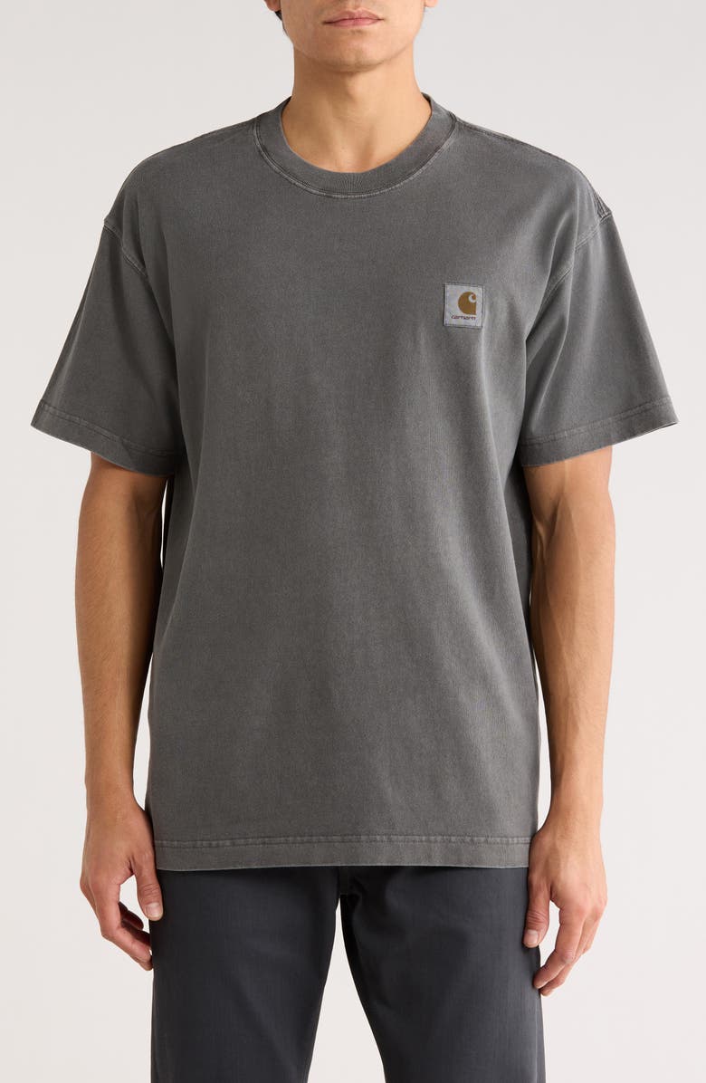 Carhartt Work In Progress Vista Loose Fit Logo T-Shirt, Main, color, Black Garment Dyed