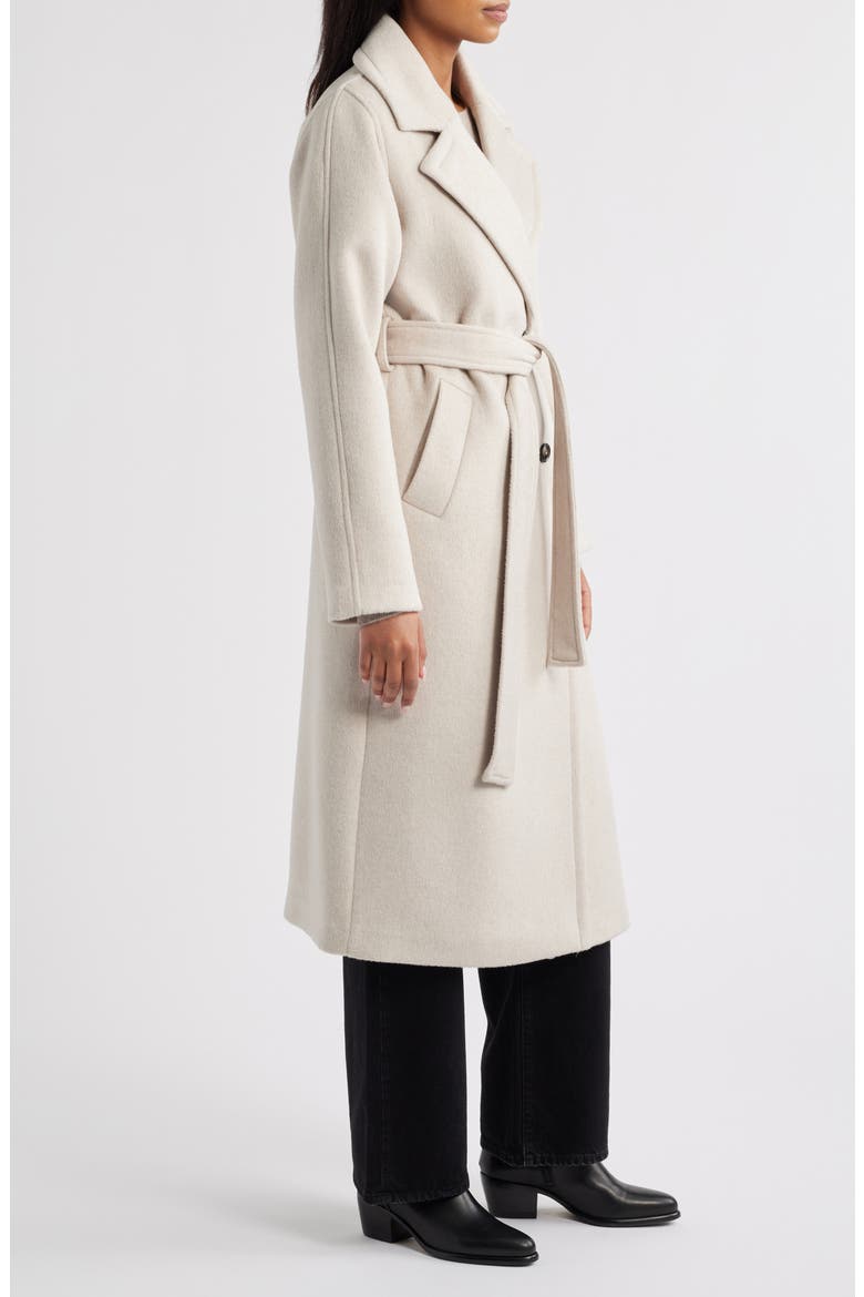 Tie Waist Coat, Alternate, color, DOVE