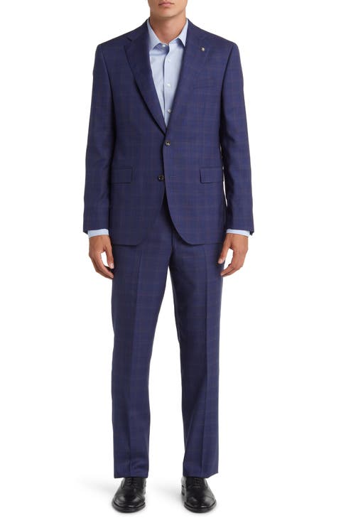 Esprit Soft Constructed Deco Plaid Wool Suit