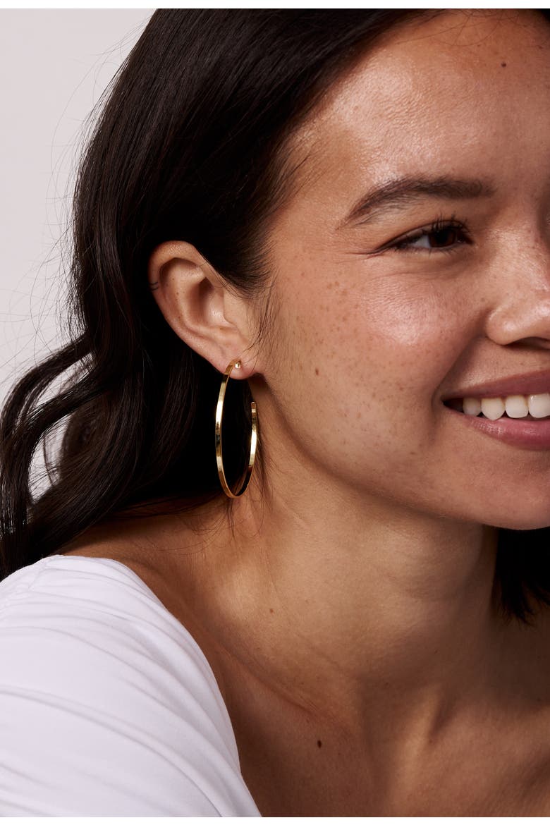 Lawless Large Lightweight Hoops, Alternate, color, Gold