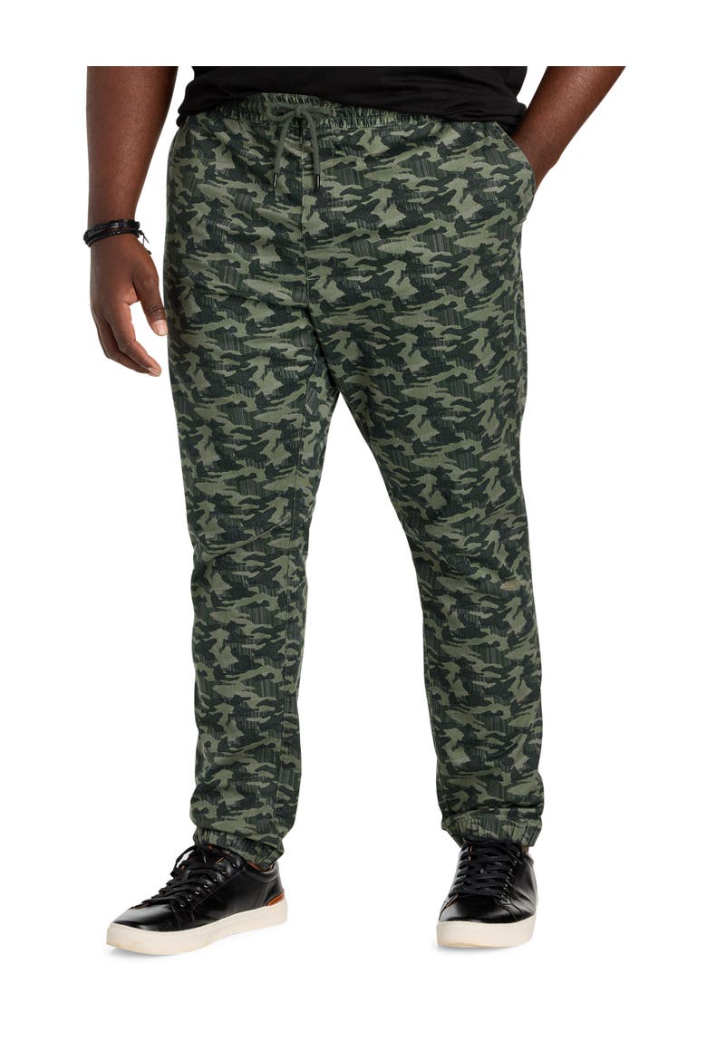 Big & Tall Slim-Fit Camo Joggers, Main, color, OLIVE AND BLACK CAMO