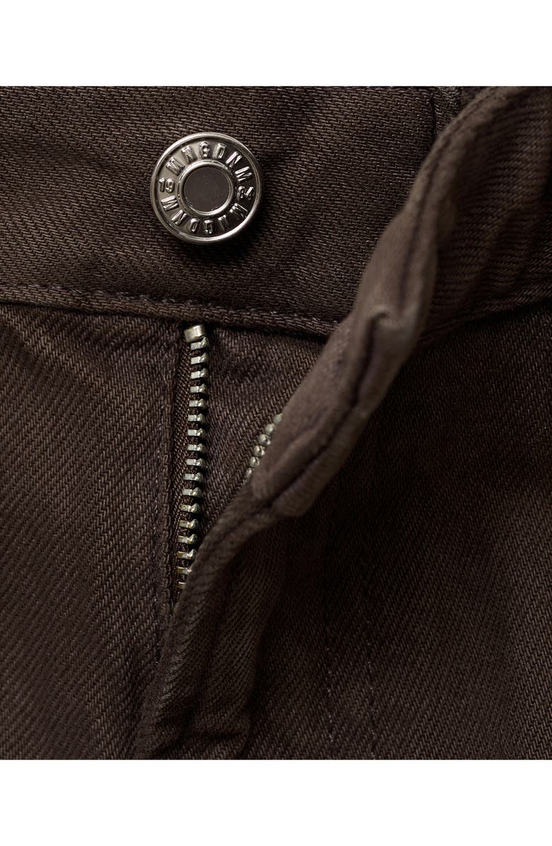 MANGO Miami Straight Leg Jeans, Alternate, color, Chocolate