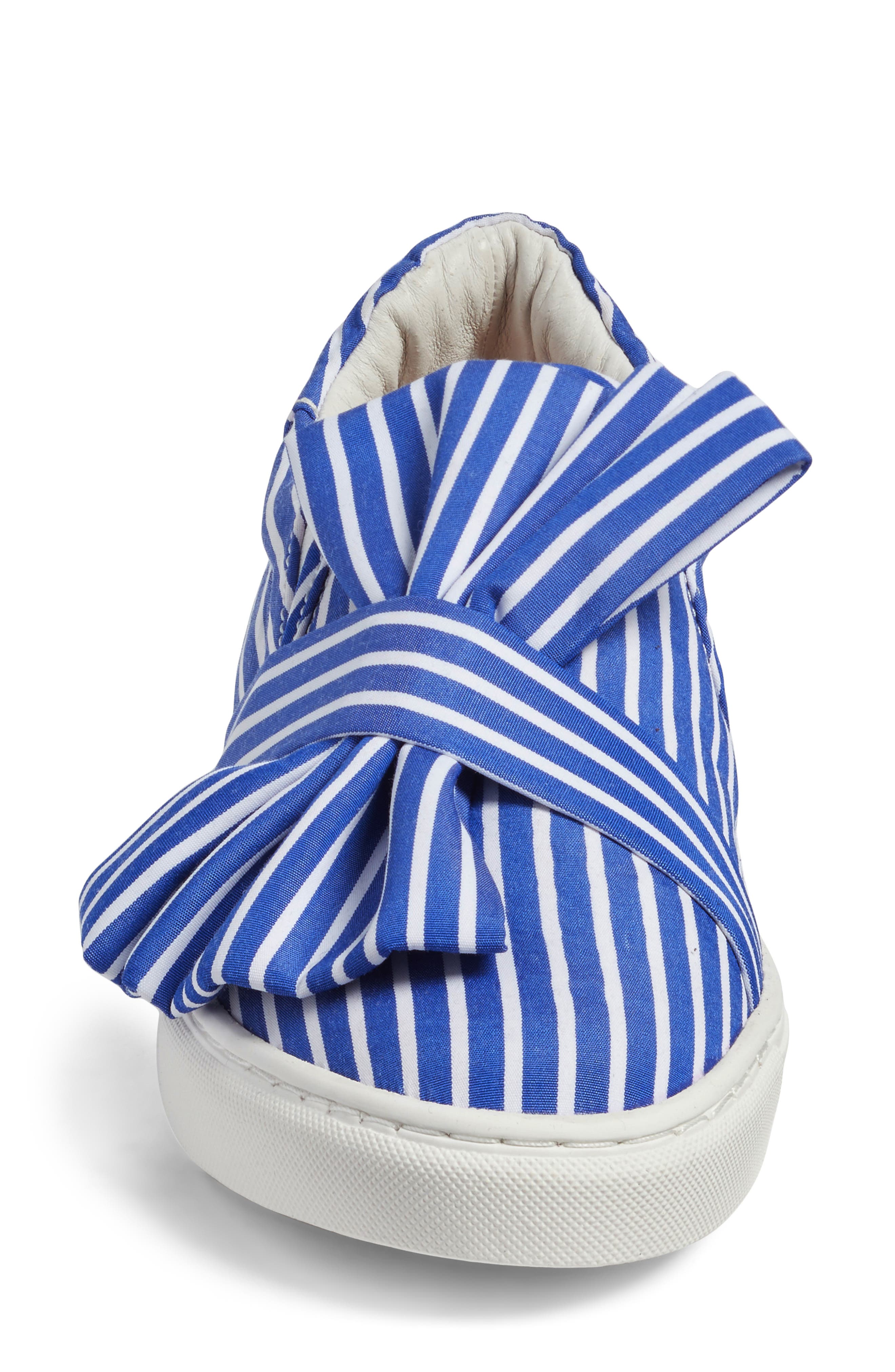 Mika Slip-On Sneaker, Alternate, color, BLUE SHIRTING FABRIC