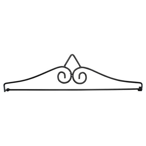 14.5 Inch Black Metal Garden Flag Hanger