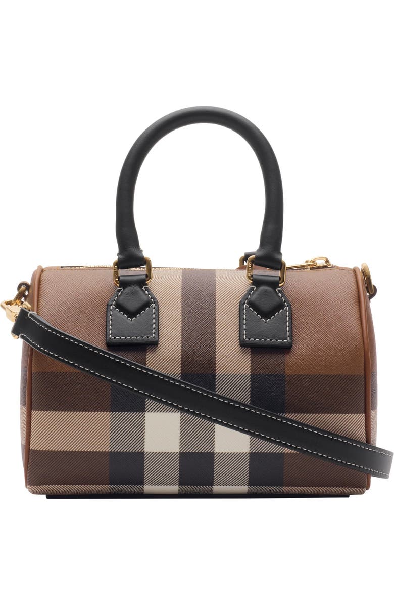 Burberry Mini Check Bowling Bag, Alternate, color,