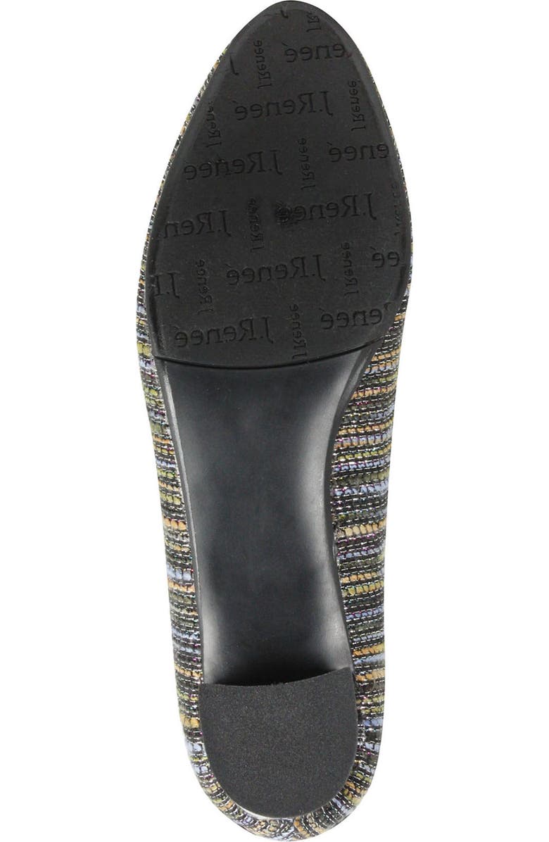 J. Reneé 'Bambalina' Block Heel Glitter Pump, Alternate, color,