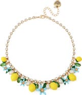 Betsey Johnson Shaky Lemon Frontal Necklace