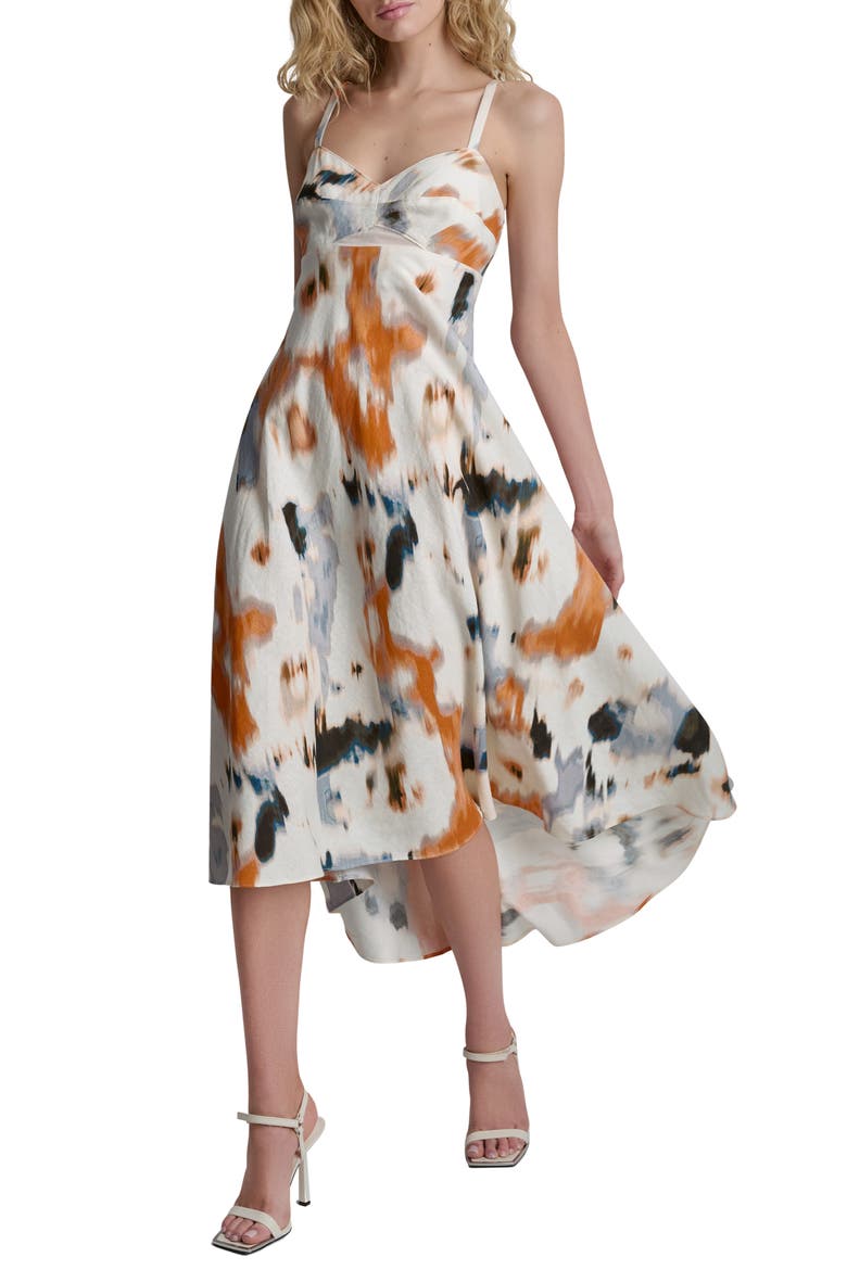Abstract Print Sundress, Main, color, SUNBURST FLORAL