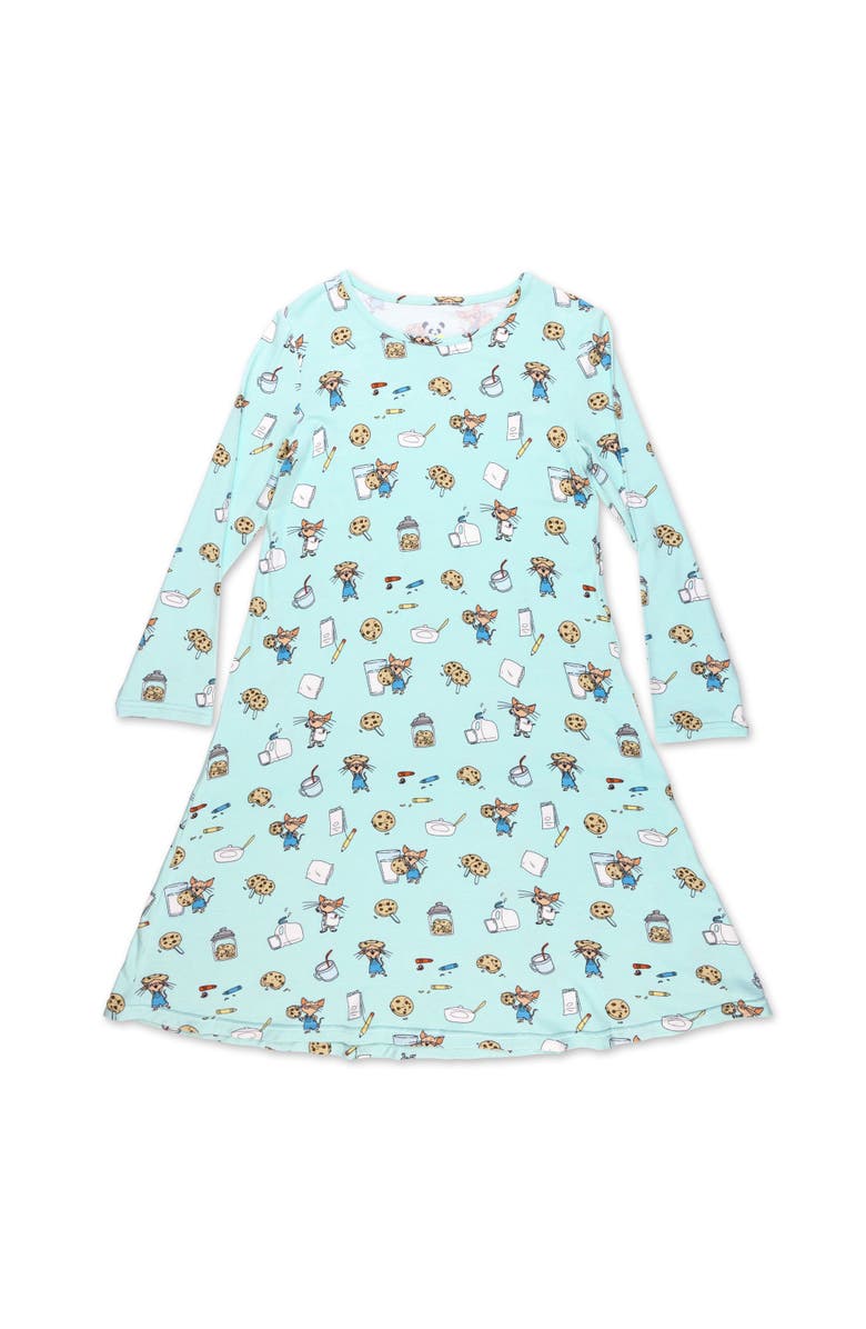 Bellabu Bear Kids' If You Give a Mouse a Cookie Long Sleeve Dress, Main, color, Mouse With Cookies