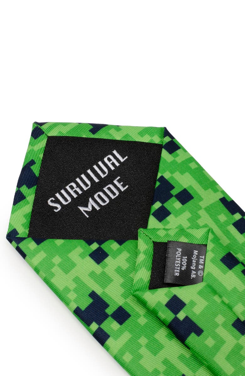 Cufflinks, Inc. Minecraft Creeper Tie, Alternate, color, Green