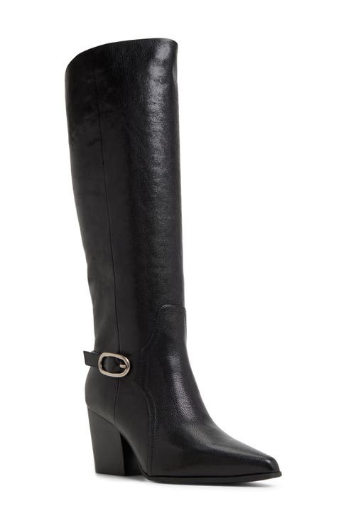Saddle Knee High Boot (Women) (Narrow Calf)