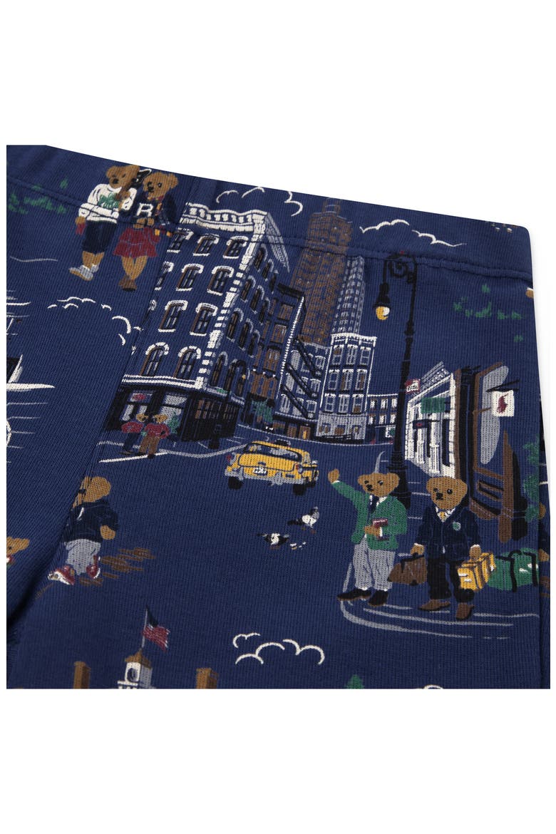 Kids' School Bear Pajamas, Alternate, color, REFINED NAVY