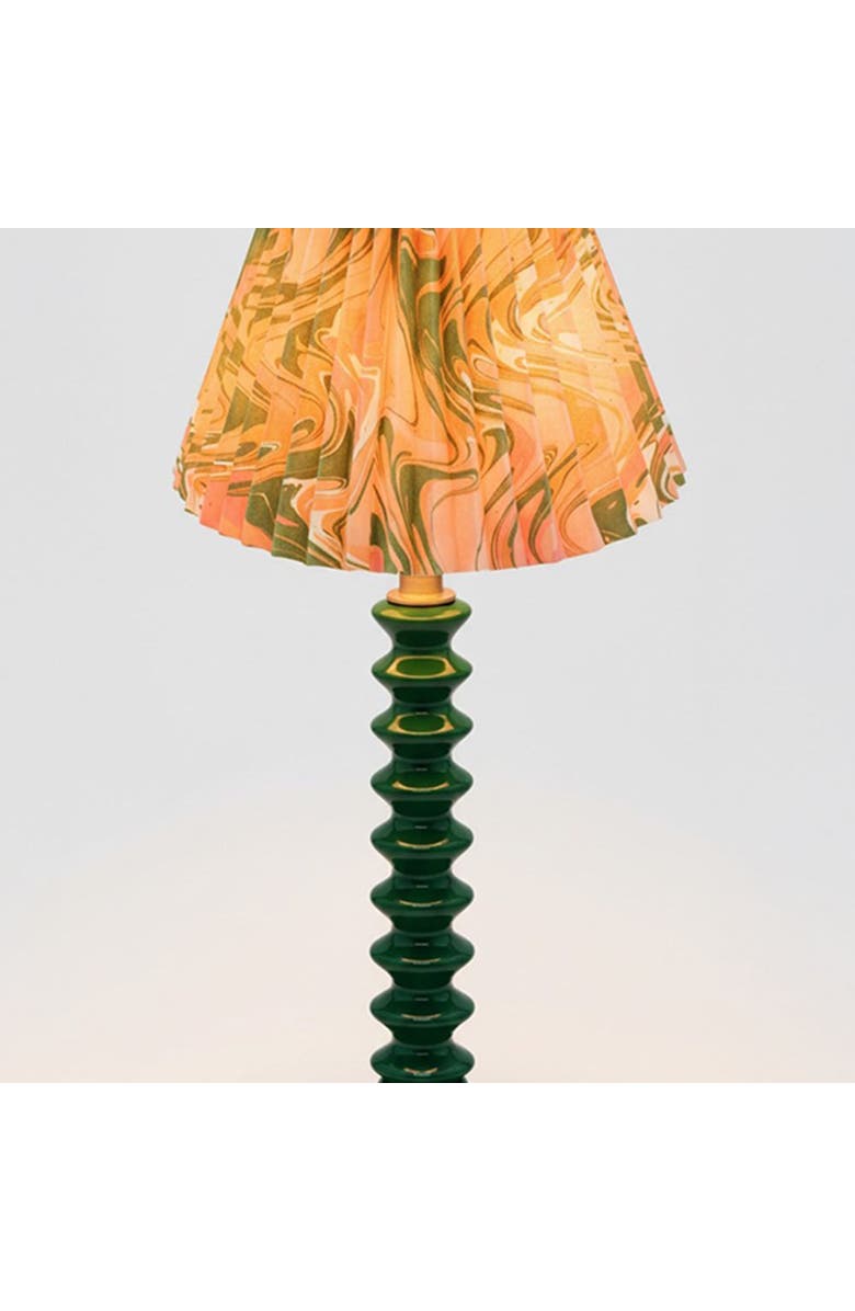 Inner Child 8" Pleated Empire Lampshade, Alternate, color, Peony Bloom