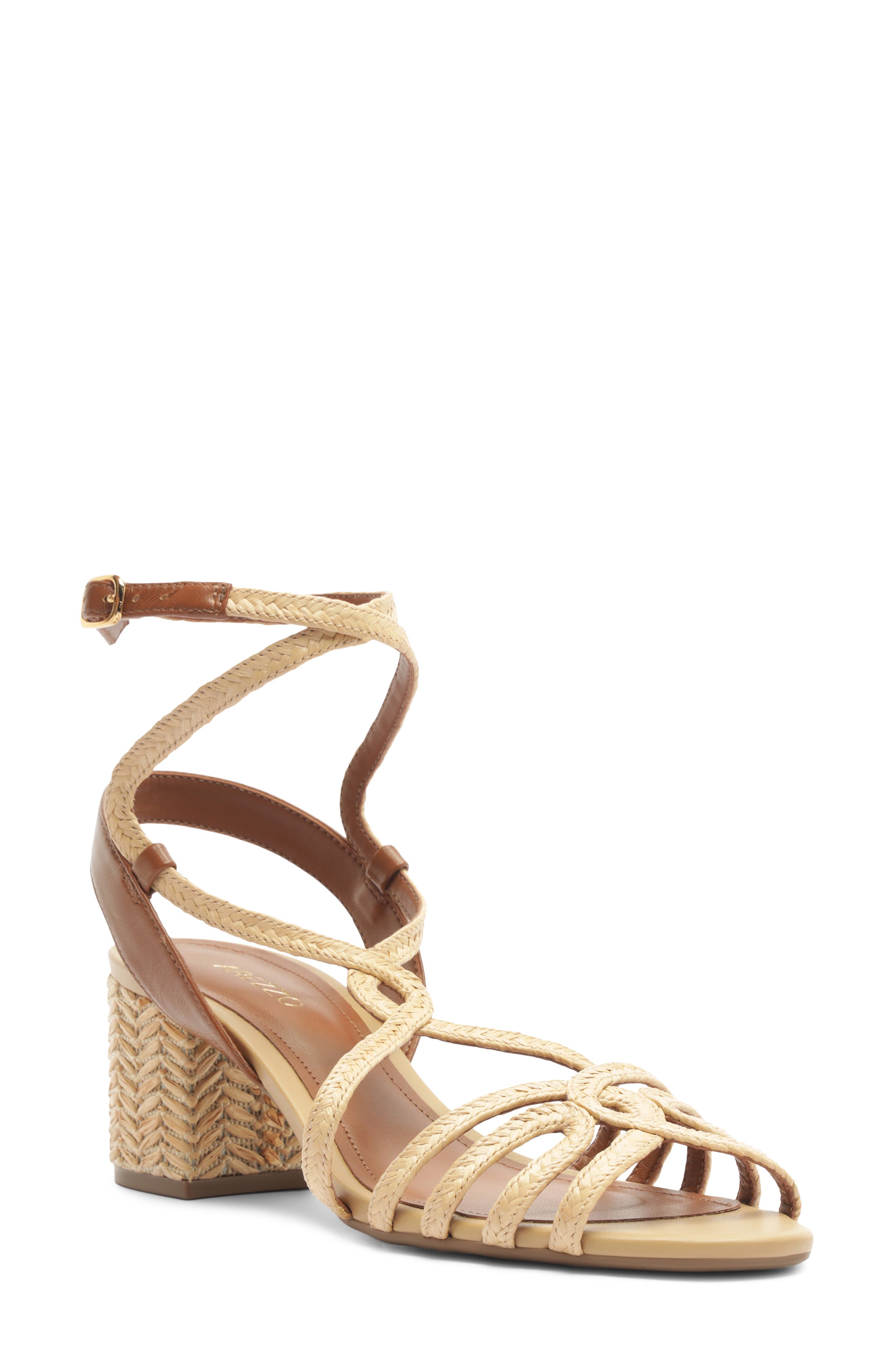 Arezzo Aria Ankle Strap Sandal, Main, color, Natural/ Soul Natural