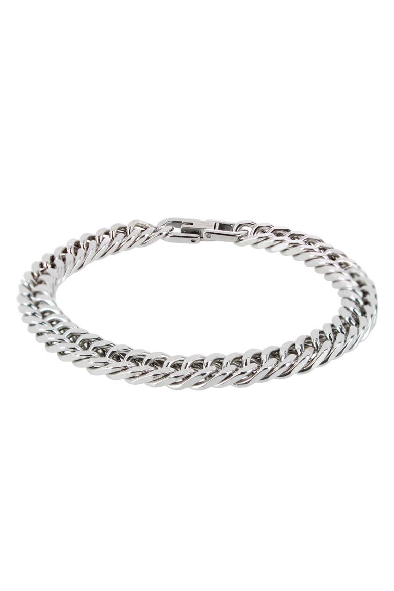 Lockwood Metal Link Bracelet, Main, color, Silver