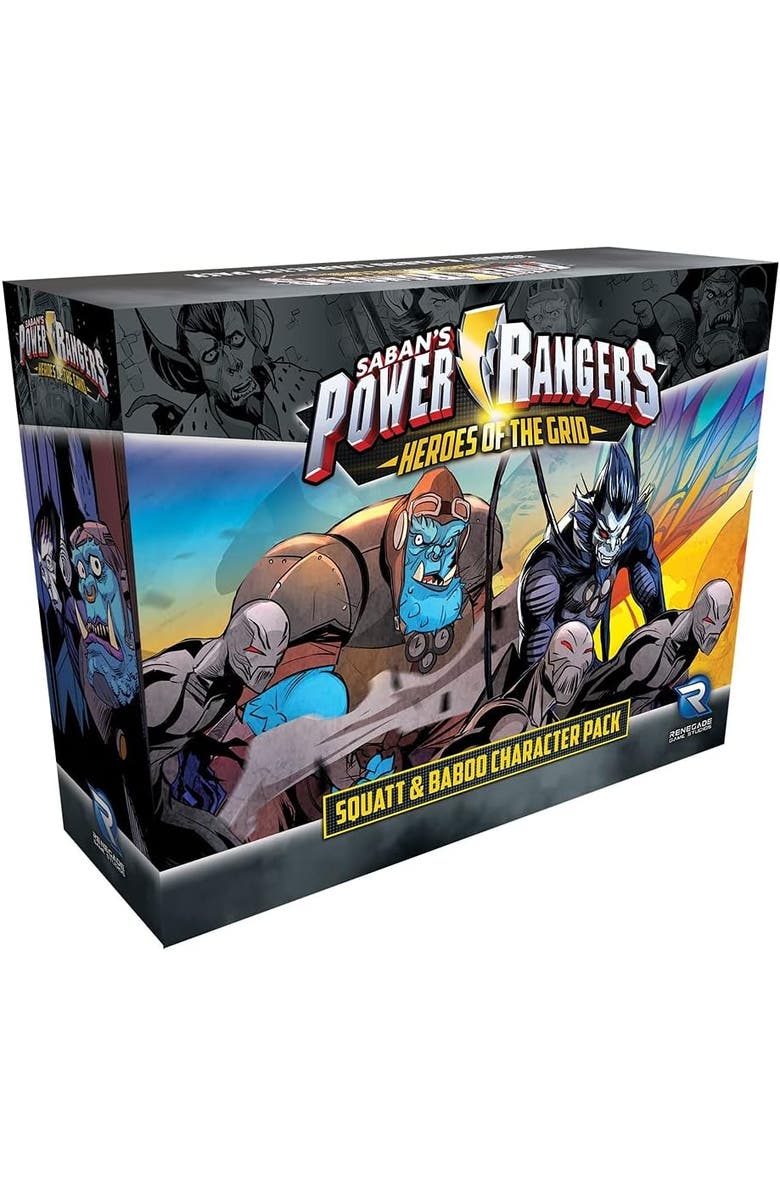Renegade Game Studios Power Rangers Heroes of The Grid Squatt & Baboo Pack, Main, color, Multicolored