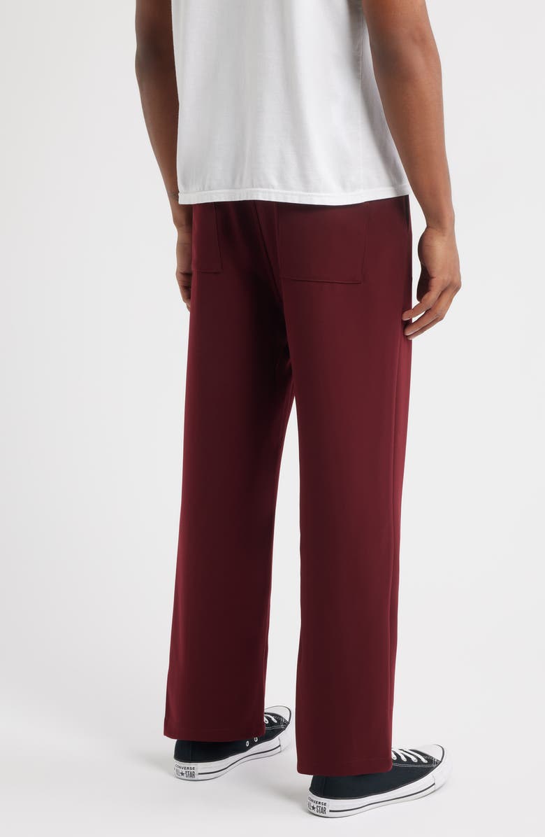 SANTO STUDIO Veloce Cotton Neoprene Track Pants, Alternate, color, Merlot