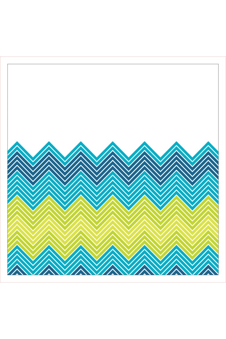 Chevron Assorted Bath Set 14 Piece, Alternate, color, Blue