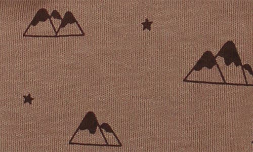 L'ovedbaby Print 2-layer Reversible Organic Cotton Bib In Brown