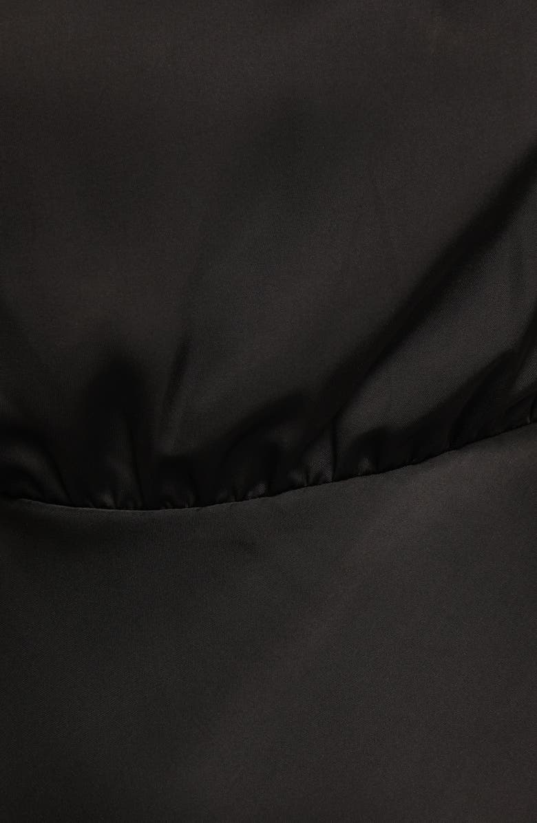 Petal & Pup Clare One-Shoulder Midi Dress, Alternate, color, Black