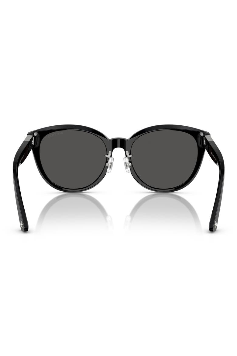 55mm Phantos Sunglasses, Alternate, color, BLACK